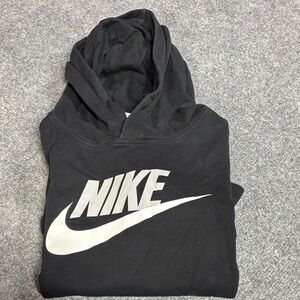 Nike Black and White Logo Hoodie